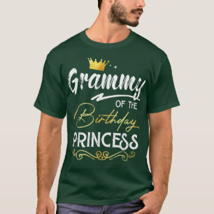 T-shirt Grammy De L'Anniversaire Princess Girl Party Famil