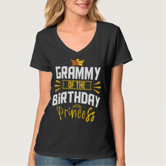 T-shirt Grammy De L'Anniversaire Princess Party Anniversai
