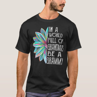 T-shirt Grammy Floral de printemps Grammy pour grand-mère 