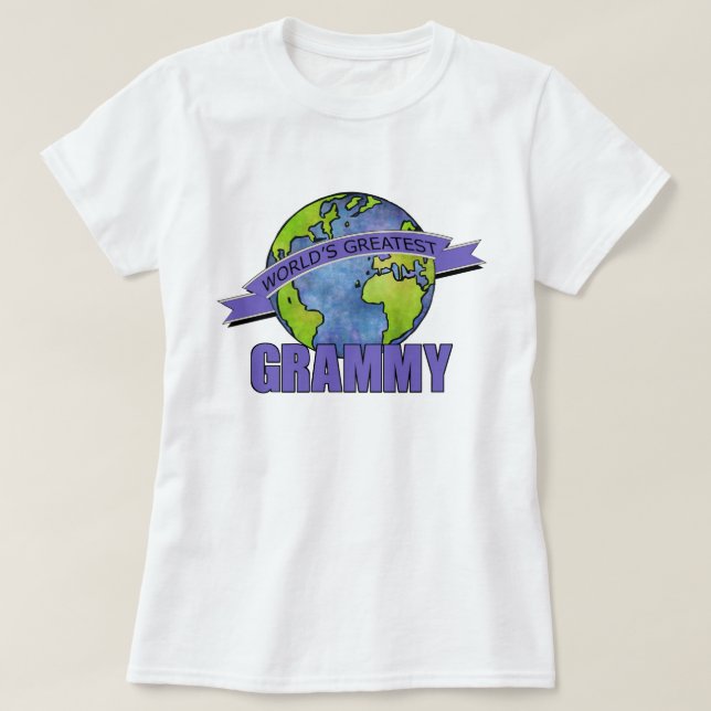 T-shirt Grammy le plus grand du monde (Design devant)