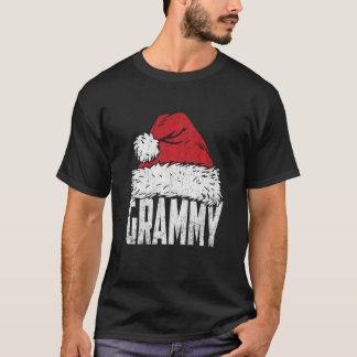 T-shirt Grammy Santa Chapeau Noël Famille Correspondant Py