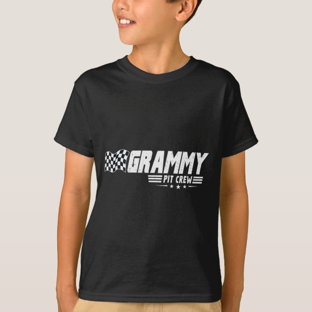 T-shirt Grammy T Crew Race Car Birthday Family Racing  (Devant)