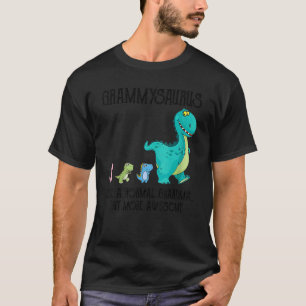 T-shirt Grammysaurus comme une grand-mère normale mais plu