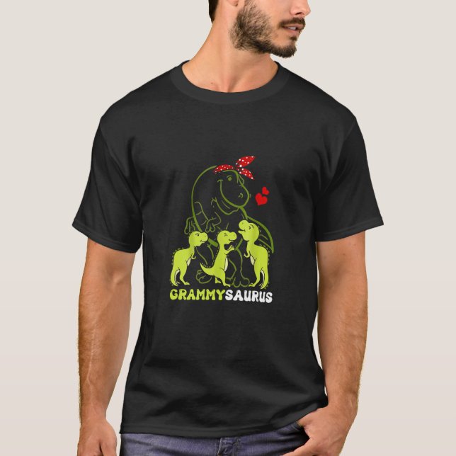 T-shirt Grammysaurus Grammy Tyrannosaurus Dinosaur Mère (Devant)
