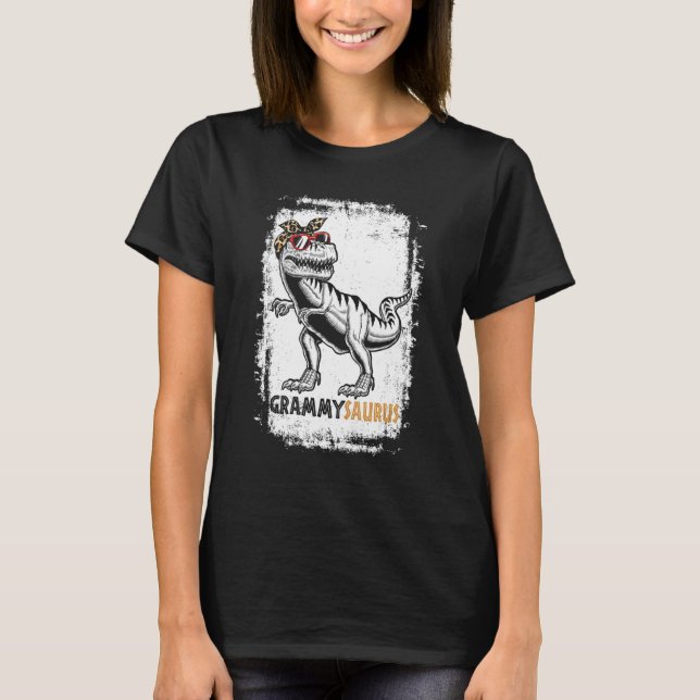 T-shirt Grammysaurus Rex Grandma Dinosaur Rex Grammy Sauru (Devant)