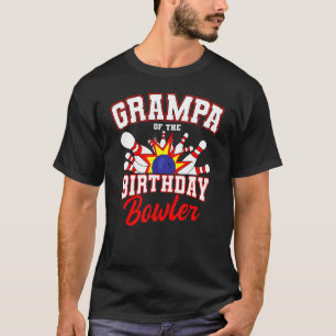 T-shirt Grampa De L'Anniversaire Bowler Anniversaire Bowli