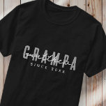 T-shirt Grampa depuis 20XX Moderne Élégant Simple<br><div class="desc">Ce design simple et moderne est composé de la typographie de san serif.</div>