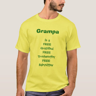 T-shirt Grampa est libre - chemise