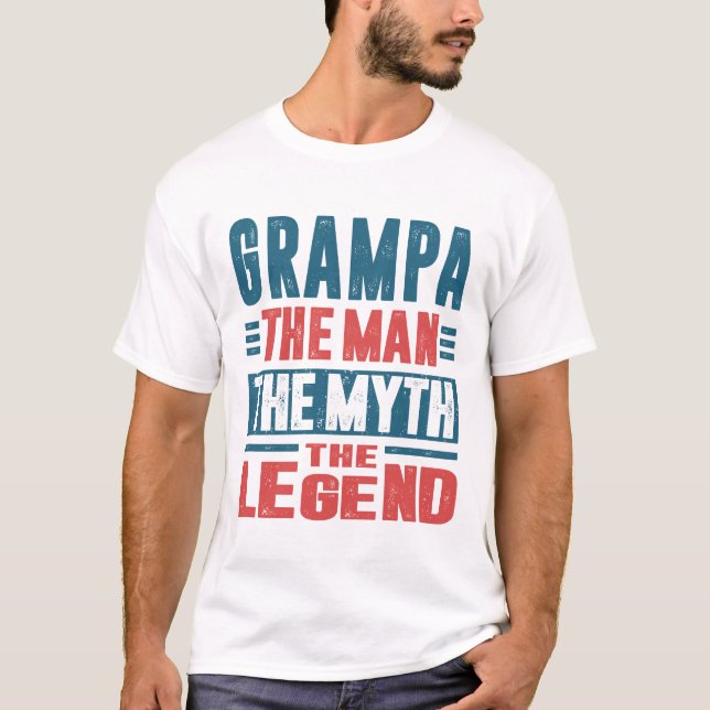 T-shirt Grampa L'Homme Le Mythe (Devant)