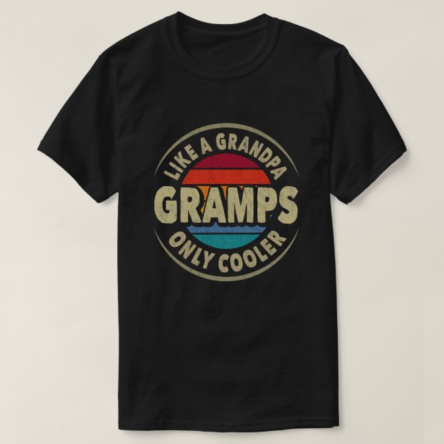 T-shirt Grampes comme un grand-père seulement Glacière Fêt (Design devant)