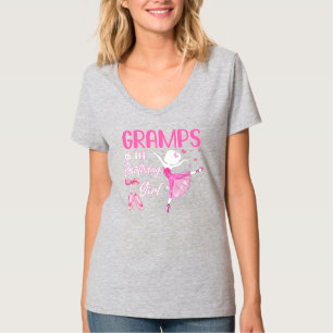 T-shirt Grampes De La Fille Anniversaire Ballerina Ballet