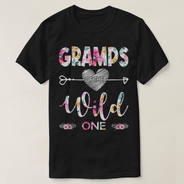 T-shirt Grampes De La Nature Un 1Er Anniversaire Floral te (Design devant)