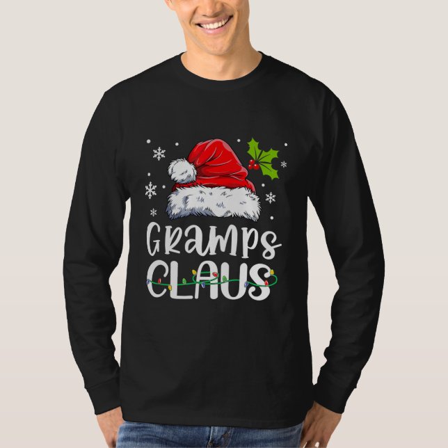 T-shirt Gramps Claus Chemise Noël Pyjama Famille (Devant)