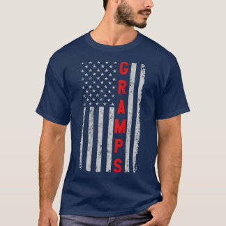 T-shirt Gramps Funny Fête des pères Vintage Amérique patri