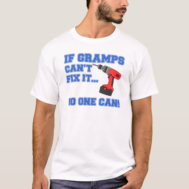 T-shirt Gramps ne peut pas le réparer Personne ne peut le  (Devant)