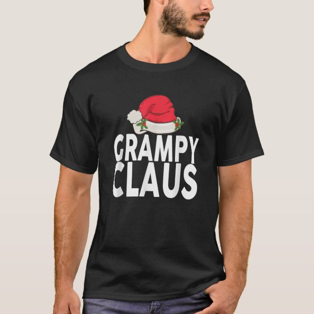 T-shirt Grampy Claus Christmas Family Group Matching Pajam (Devant)