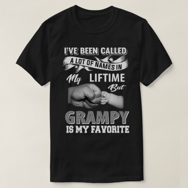 T-shirt Grampy Est Mon Nom Favori Funny Grandpa Cadeau Fat (Design devant)