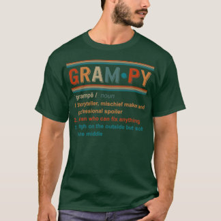 T-shirt Grampy Noun Grampy Définition Meilleur Cadeau Gran