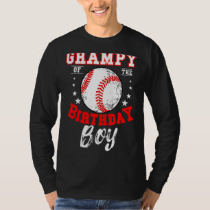 T-shirt Grampy Of The Birthday Boy Baseball Thème Annivers