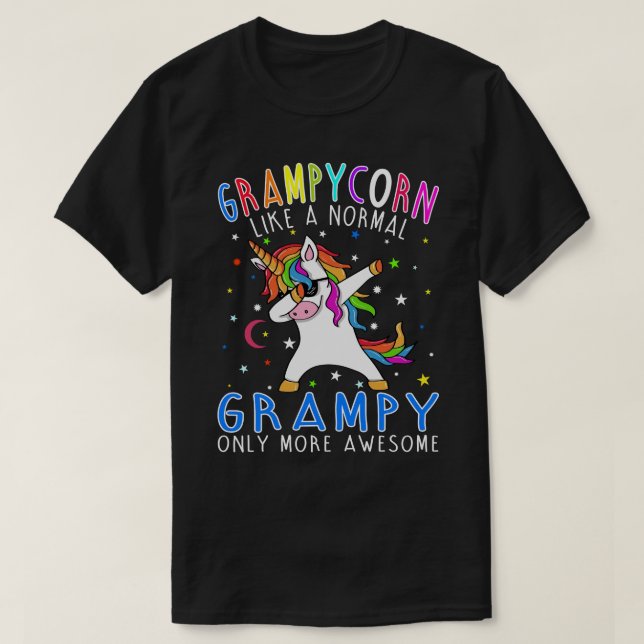 T-shirt grampycorn Comme Une grammaire Seulement Awesome D (Design devant)