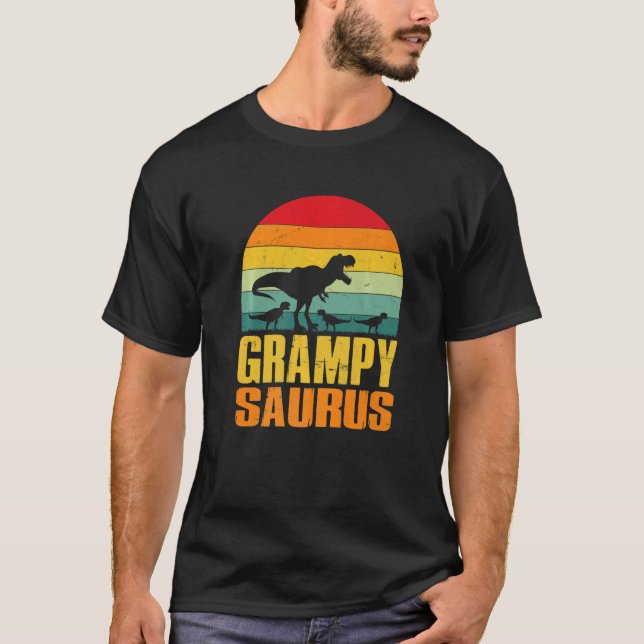 T-shirt Grampysaurus Rex Dinosaur Grampy Saurus Family Mat (Devant)
