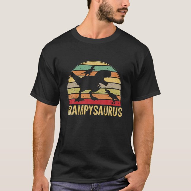 T-shirt Grampysaurus T Rex Dinosaur Fête des pères Pour Ho (Devant)