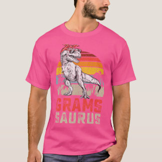 T-shirt Gramssaurus T Rex Dinosaur Grams Saurus Famille Ma