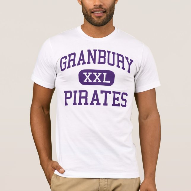 T-shirt Granbury - pirates - lycée - Granbury le Texas (Devant)