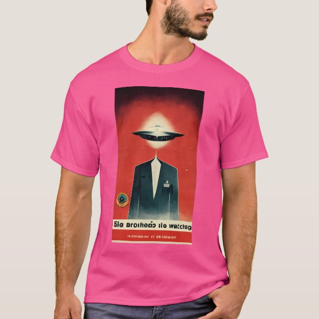 T-shirt Grand Alien regarde 2 (Devant)