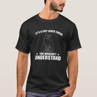T-shirt Grand Amoureux des chats Dit Chats Et Chatons Prop
