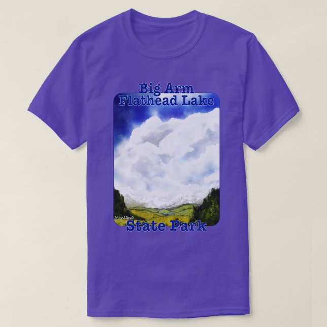 T-shirt Grand ArmFlathead Lake State Park Montana (Design devant)