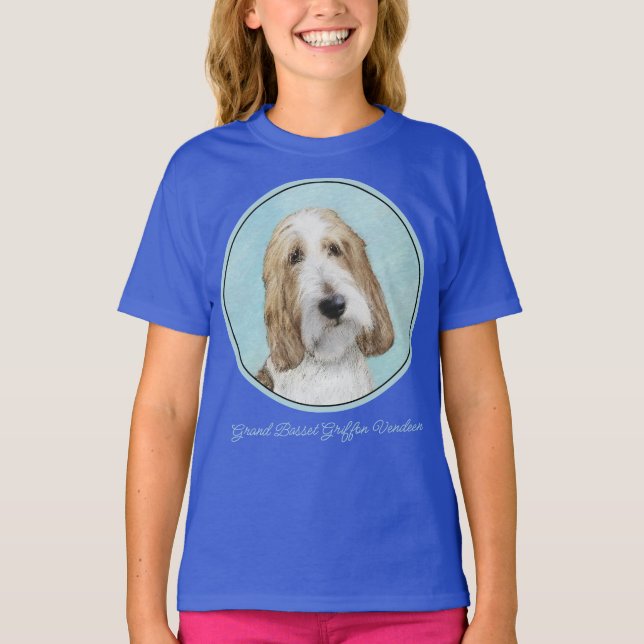 T-shirt Grand Basset Griffon Vendeen - Original Dog Art T- (Devant)