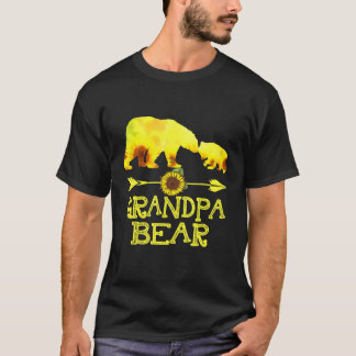 T-shirt Grand Bear Sunflower Mère Père