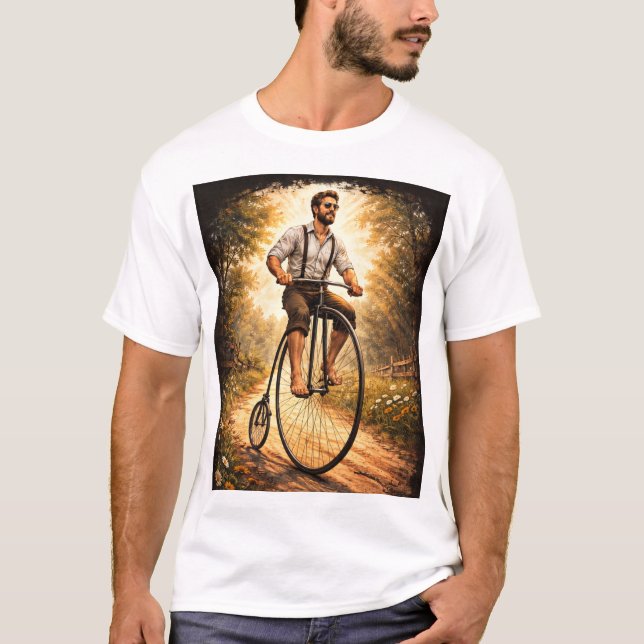 T-shirt Grand Bi Penny farthing (Devant)