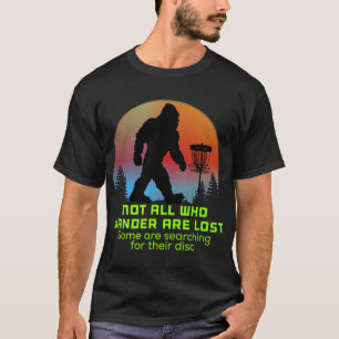 T-shirt Grand Bigfoot Disc Golf Sasquatch Lanceur de Chaîn