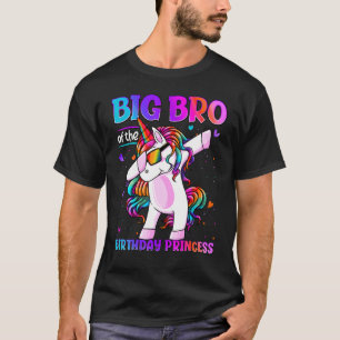 T-shirt Grand Bro De La Princesse D'Anniversaire Dabbing U
