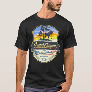T-shirt Grand Canyon Arizona États-Unis Logo de voyage