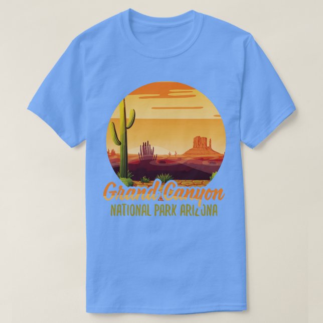 T-shirt Grand Canyon Arizona Us National Park Travel Hikin (Design devant)