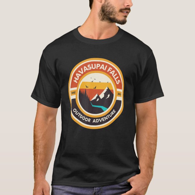 T-shirt Grand Canyon Havasu Falls Arizona hiking camping   (Devant)