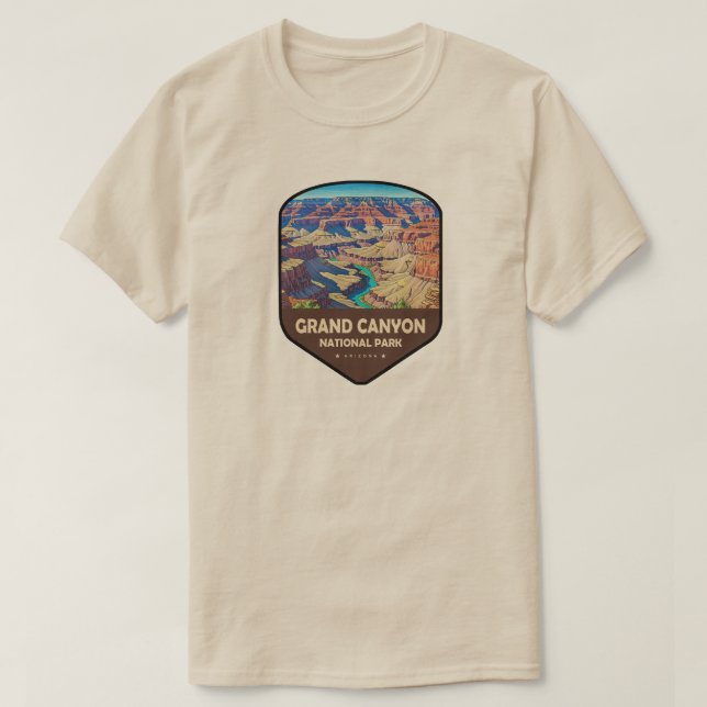 T-shirt Grand Canyon National Park Shield (Design devant)