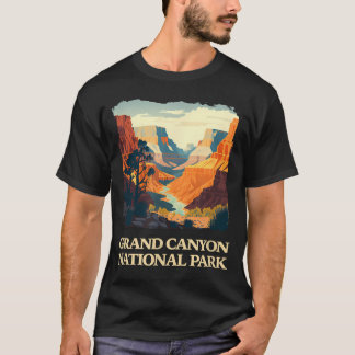T-shirt Grand Canyon Parc National Arizona s -s - Noir