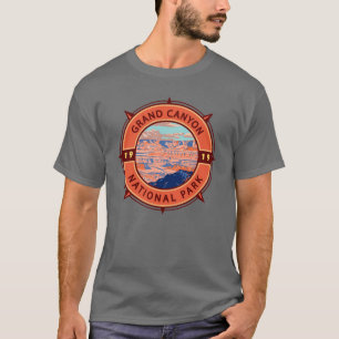T-shirt Grand Canyon Parc national Emblem Retro Compass