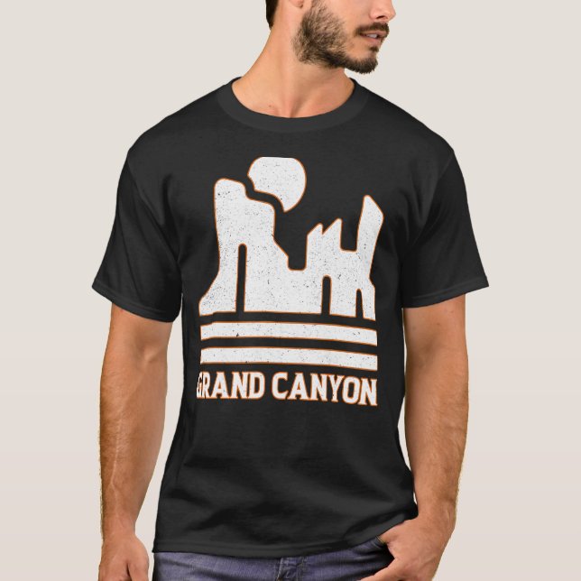 T-shirt Grand Canyon Parc national WPA Style Graphi (Devant)