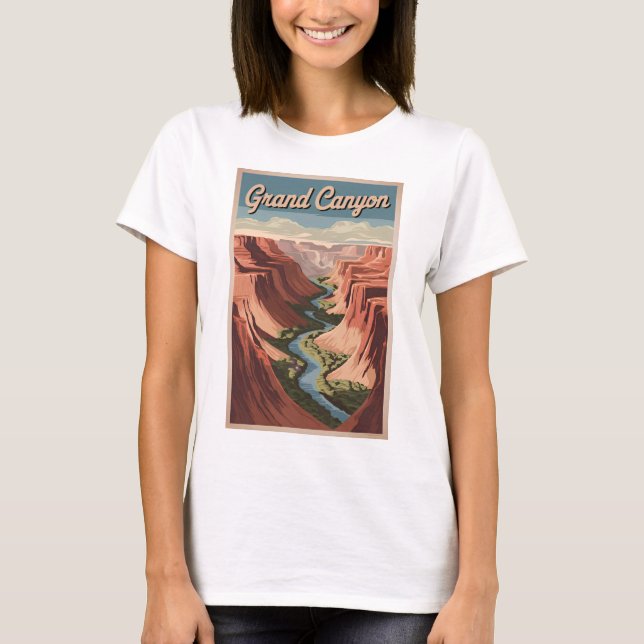 T-shirt Grand Canyon vintage (Devant)