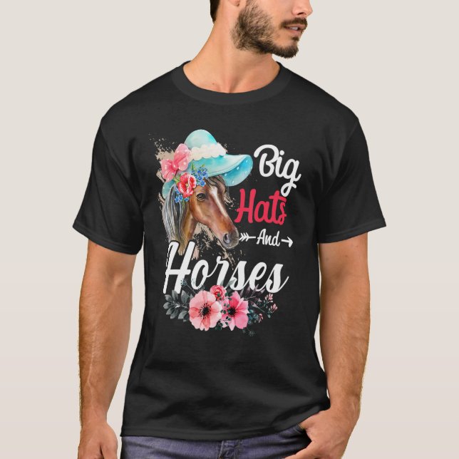 T-shirt Grand Casquette Nice Casquette Horse Racing Derby  (Devant)