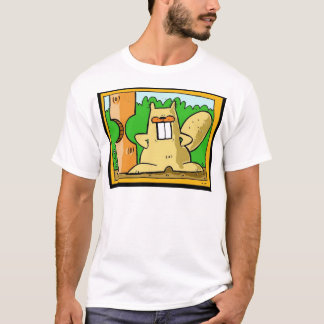 T-shirt Grand castor