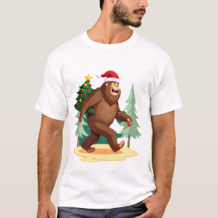 T-shirt Grand chapeau de Père Noël pour sapin de Noël Bigf