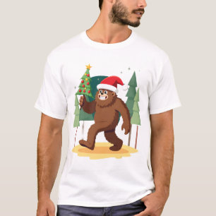 T-shirt Grand chapeau de Père Noël pour sapin de Noël Bigf