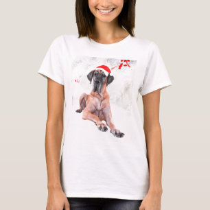 T-shirt Grand chien Danse Casquette Joyeux Noël