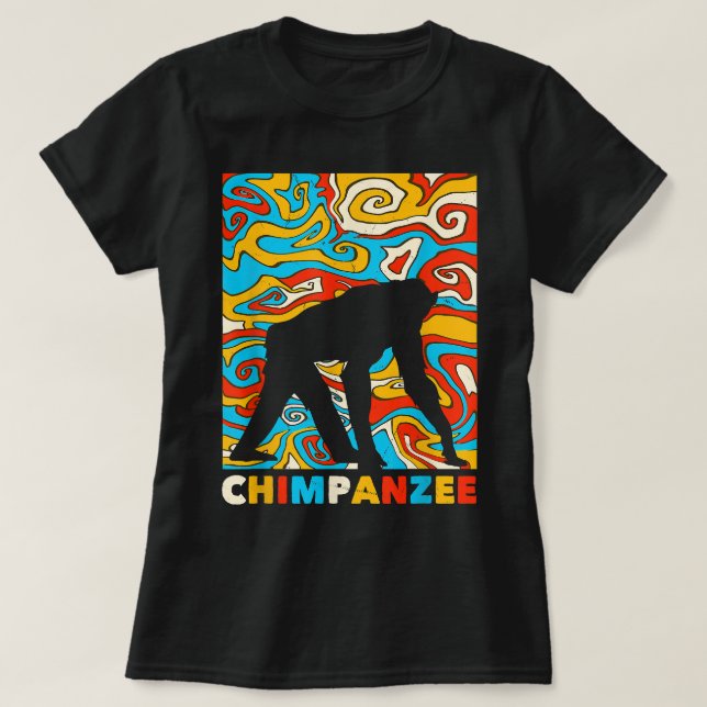 T-shirt Grand Chimpanzé Design Costume singe (Design devant)